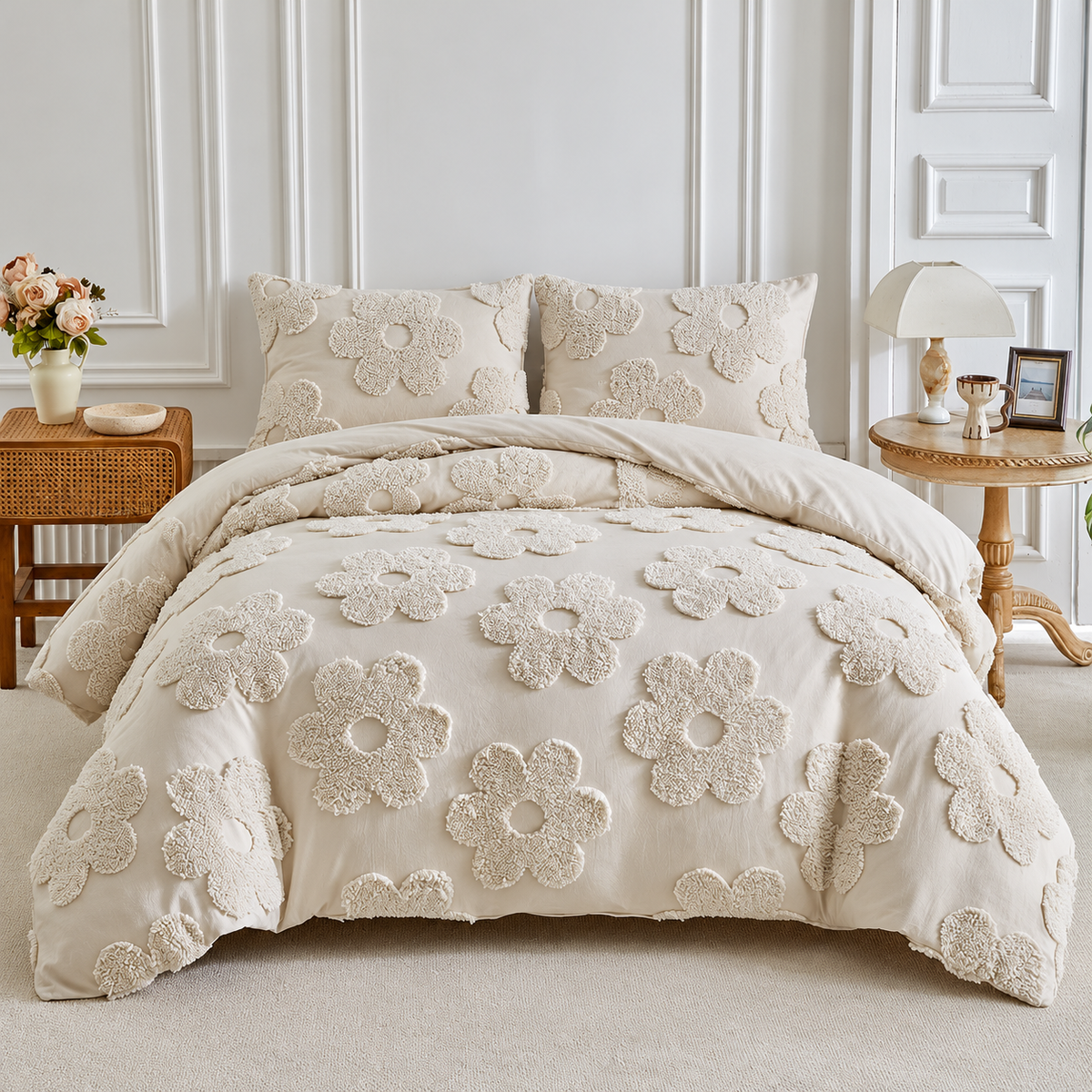 Parure de lit Élégance – Couette et 2 taies | LAVANA