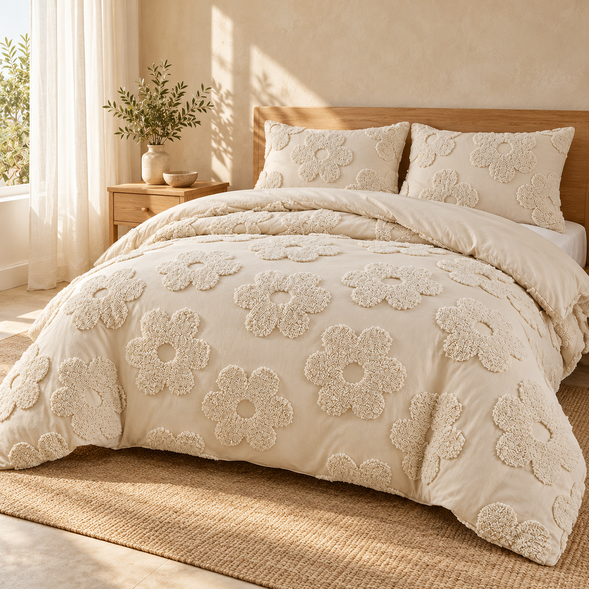 Parure de lit Élégance – Couette et 2 taies | LAVANA